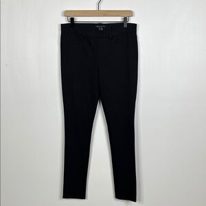 Theory Solid Black Slim Fit Stretch Skinny Pants Women's Size Large